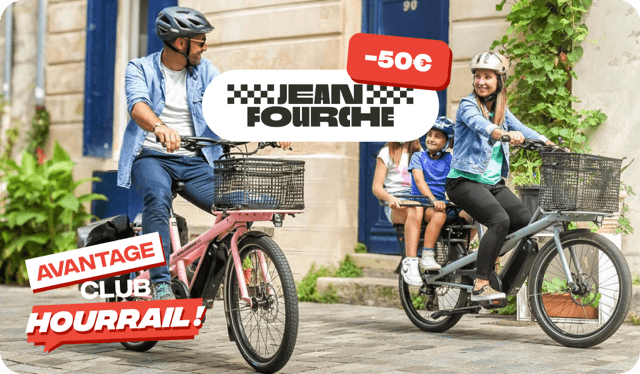 Visuel avantage Club HOURRAIL : 50 € à l'achat d'un vélo Jean Fourche.