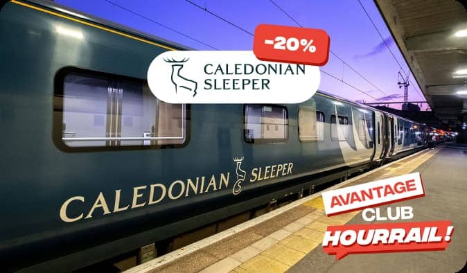 Visuel avantage Club HOURRAIL ! : −20 % avec Caledonian Sleeper.